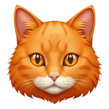 ill orange cat sticker