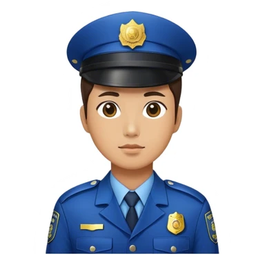 Korean Police officer sticker