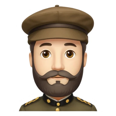 claude monet wearing beret sticker