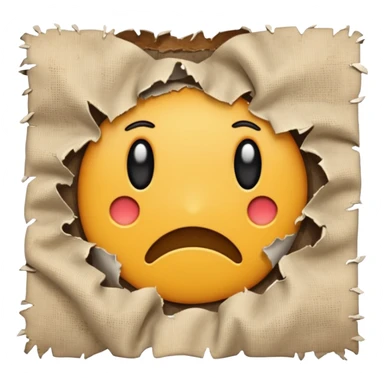 broken fabric sticker