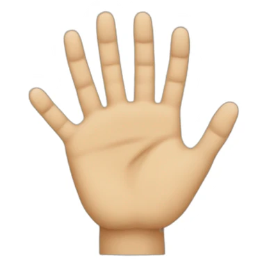 hand with 10 fingers sticker