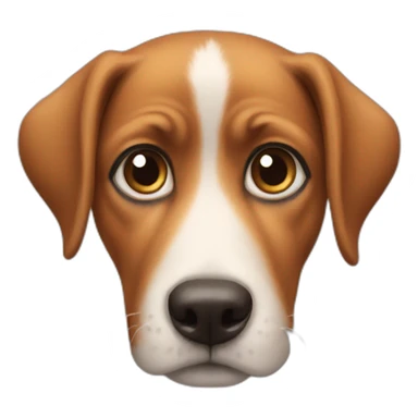 Dog with puppy eyes  sticker