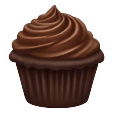 Chocolate cupcake sticker