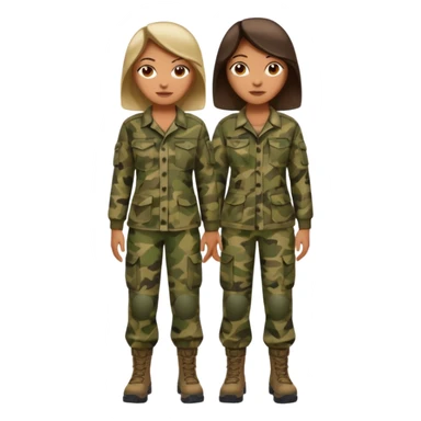 full body camo baddie sticker