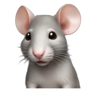 hyper realistic rat human sticker