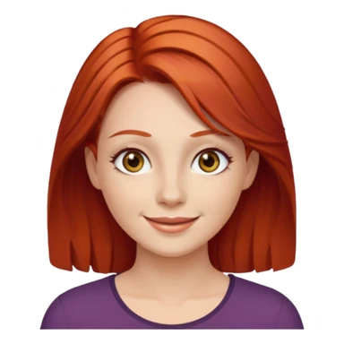 Westie with red hair and hazel eye woman sticker