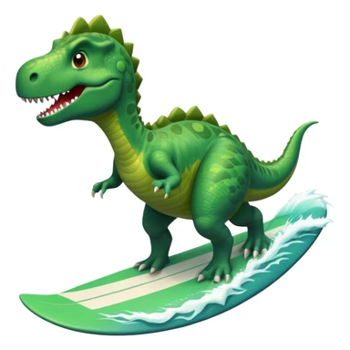 Dinossauro surfando  sticker
