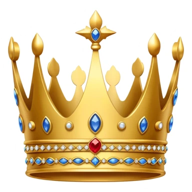 A emoji of the Crown of the King of England, ensure that is as realistic as possible  sticker