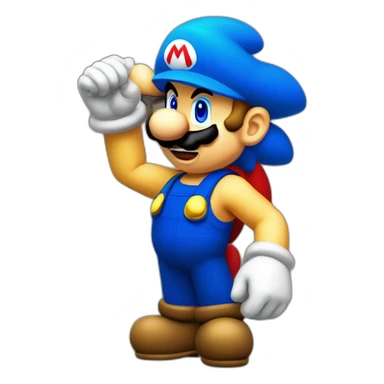 mario bros ssj3 sticker