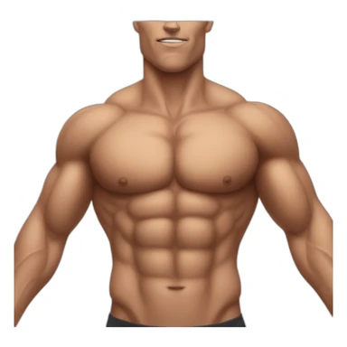 Chest muscles sticker