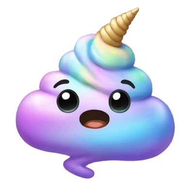 Unicorn poop sticker