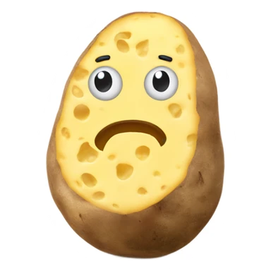 Big backed potato with cheese  sticker