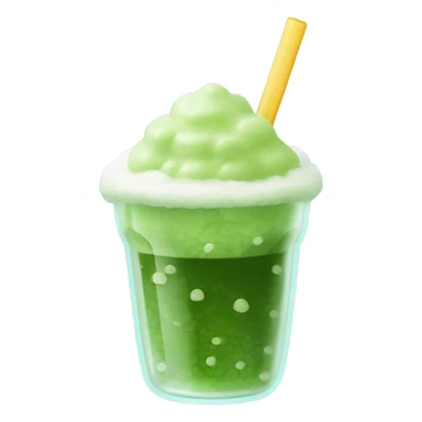 Matcha with tapioca boba sticker