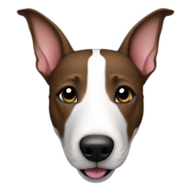 Dog bullterrier black sticker