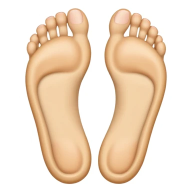 foot sole with arch, emoji style sticker