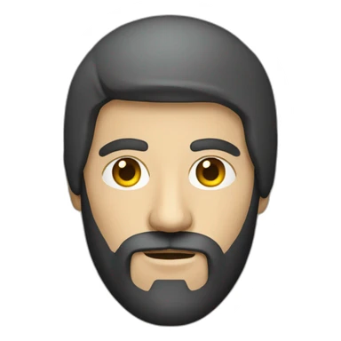 hacker man with beard sticker