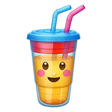 make a cute straw cup sticker