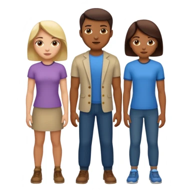 strong team of 3 sticker