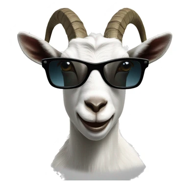 goat hacker, sunglasses, computer code, matrix code sticker