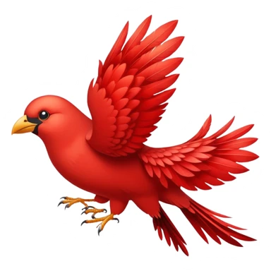machine learning flock of three birds red color sticker