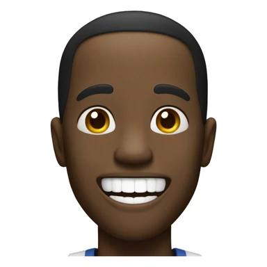 A black cubby man light in complexion light skinned laughing out  sticker