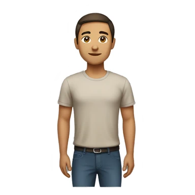 Light brown Eurasian standing. His face and back is dark brown sticker