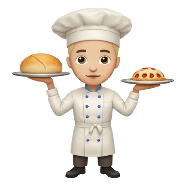 High resolution of   realistic full body chef distorted , no extra hybrid sticker