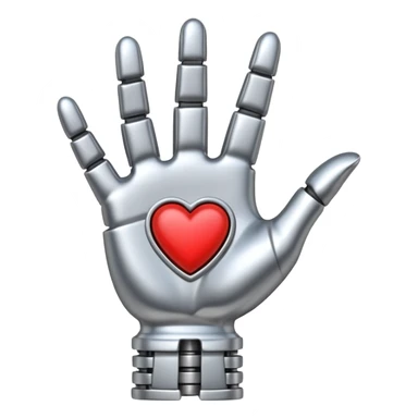 metal hand in I love you sticker