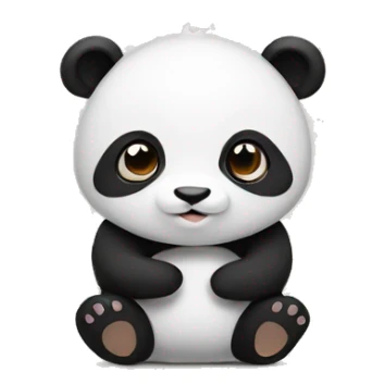Panda saying “I love you” sticker
