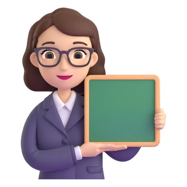 profesora with blackboard sticker