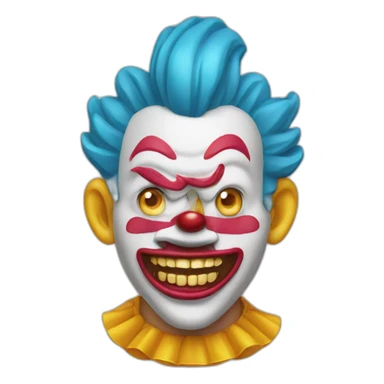 Clown avec des grillz sticker