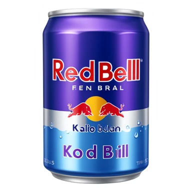 Kokos blåbär redbull sticker