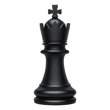 black rook chess piece, castle-like, crenellated top sticker
