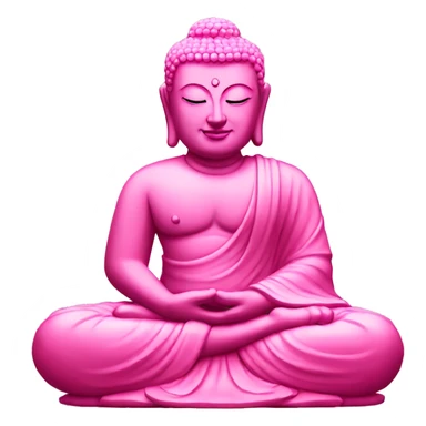 Pink Buddha statue  sticker