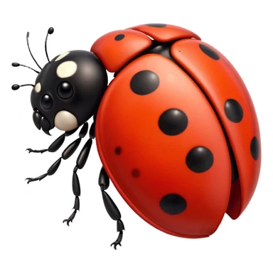 red cute ladybug sticker