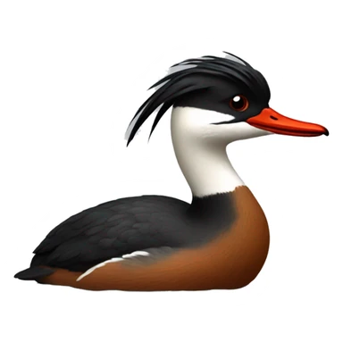 Slavonian grebe sticker