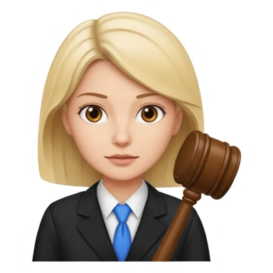 female lawyer helping a person sticker