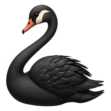Black swan sticker