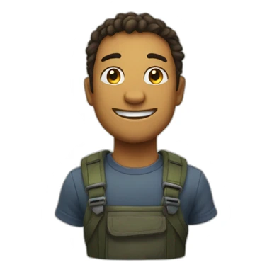 Sadest but smile sticker