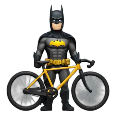 Batman en bicicleta con el nombre de Jorge sticker