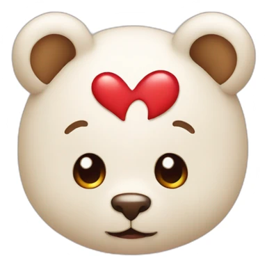 Orsetto con cuore sticker