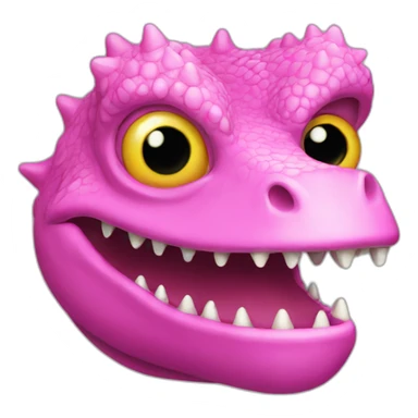 Lizard man pink sticker