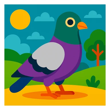 Pigeon sticker