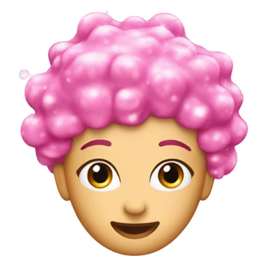 Pink shampoo with glitter  sticker