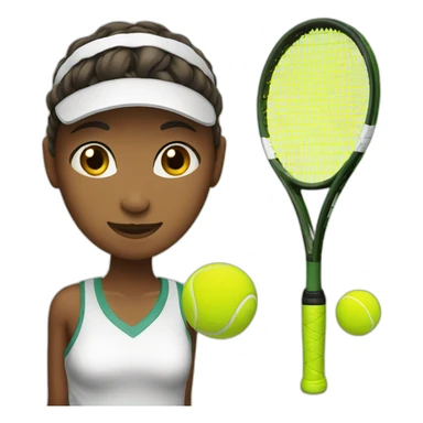 tennis player woman sticker