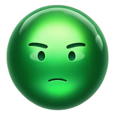 green shiny orb sticker