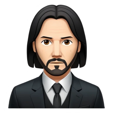 Elinde silah tutan jon wick sticker