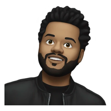 The weeknd from his blinding lights music videos sticker