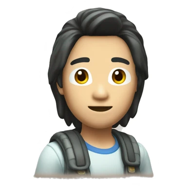 Mii character from a nintendo 3ds sticker