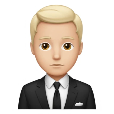 white shirt & black tie sticker